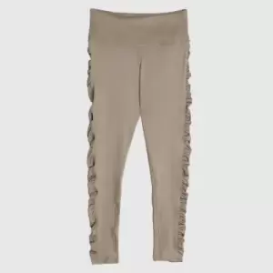 image of Reebok Studio Ruched Leggings In Grey