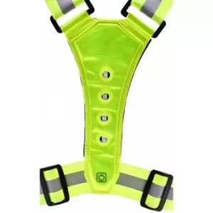 Image of Six Peaks LED Reflective Vest with Phone Holder Safety Yellow