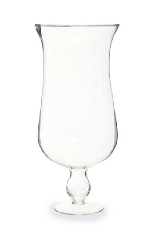Image of Premier Housewares Ambra Clear Glass Fluted Vase Clear