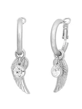 image of Bibi Bijoux Silver 'Serenity' Interchangeable Hoop Earrings