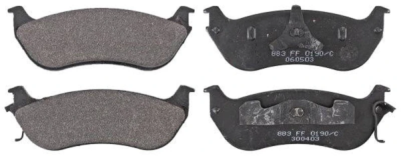 Image of A.B.S. 38674 Brake pad set without integrated wear sensor Brake Pad Set,disc brake (402)