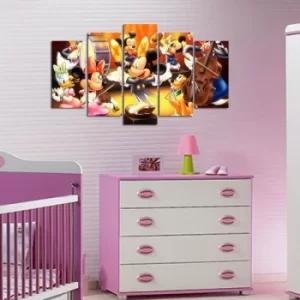 Image of 5MDFCO-7 Multicolor Decorative MDF Painting (5 Pieces)