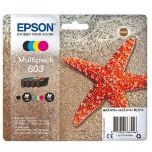 Image of Epson Starfish 603 Black And Tri Colour Ink Cartridge