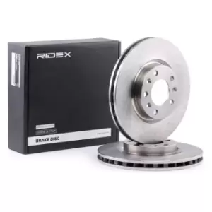 Image of RIDEX Brake disc 82B1096 Brake rotor,Brake discs OPEL,PEUGEOT,CITROEN,COMBO Großraumlimousine (X19),Combo E Kasten / Kombi (X19),308 SW II,308 II