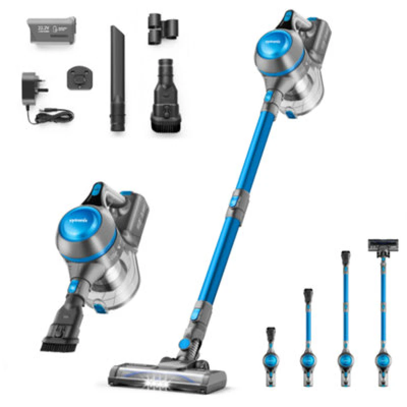 Image of Vytronix Vytronix AMC22B Lithium Cordless Upright 3in1 Handheld Stick Vacuum Cleaner 22V in Blue Size: 1 Pack Blue 1 Pack Unisex 5060733950510