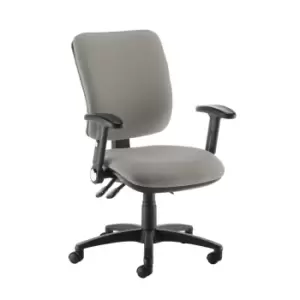 Image of Dams MTO Senza High Back Operator Chair with Folding Arms - Tarot Purple