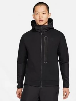 Image of Nike Tech Fleece / Nylon Mix Full Zip Hoody