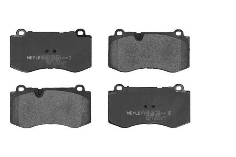 Image of MEYLE 025 239 6018 Brake pad set Front Axle, prepared for wear warning indicator, Original Quality, with anti-squeak plate Brake Pad Set,disc brake (