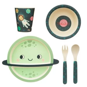 image of Sass & Belle Space Explorer Bamboo Tableware Set