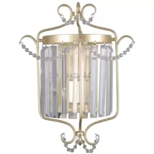 image of Italux Lighting - Italux Rinaldo - Classic Wall Lamp Golden Champagne 1 Light , E14