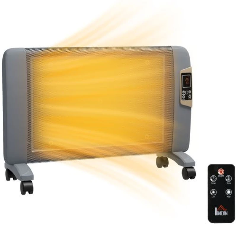 Image of Homcom Mica Electric Space Heater - White 820-302V70WT