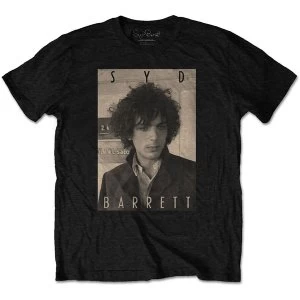 image of Syd Barrett - Sepia Mens Large T-Shirt - Black