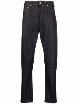 Image of EVISU Red Seagull Print Jeans Blue