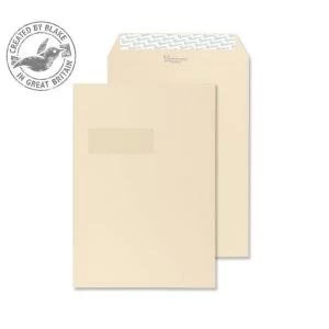 Image of Blake Premium Business Pocket Wndw PS Cream Wove C4 120gsm Ref