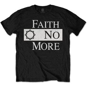 Image of Faith No More - Classic Logo V.2. Unisex Large T-Shirt - Black