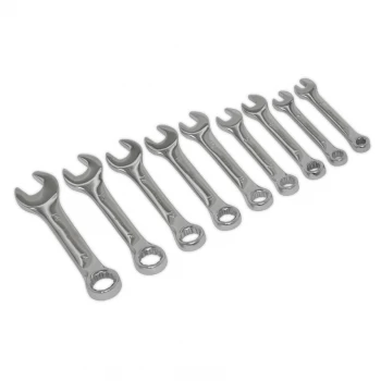 Image of Stubby Combination Spanner Set 9PC - Metric
