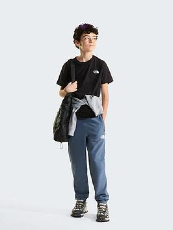 Image of The North Face Simple Dome Regular Fit T-Shirt Juniors - Black Male 2XL