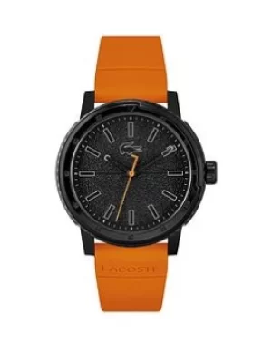 Image of Lacoste Black Dial Orange Strap Watch