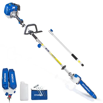 Hyundai 52cc Long Reach Petrol Pole Saw/Pruner/Chainsaw HYPS5200X