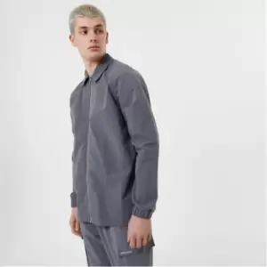 Image of Jack Wills Tech Zip Front Shirt - Grey
