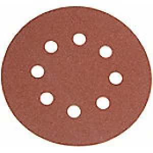 image of Faithfull Hook and Loop Sanding Discs DID3 Holed 125mm 120G 4 Packs of 25 Pieces