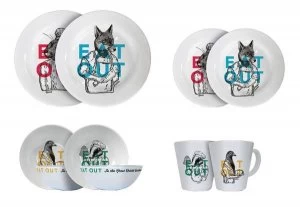 image of OLPRO EAT OUT Melamine set 24 Piece