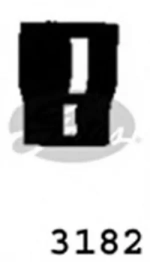 Image of Curved Radiator Hose 60mm X 35 Gates 3182