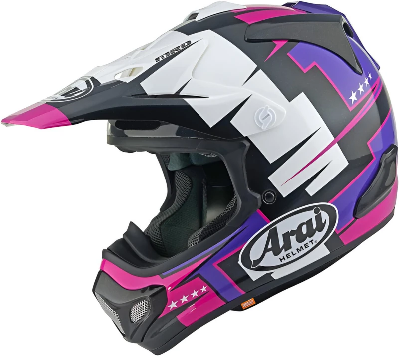 Image of Arai MX-V EVO Battle Motocross Helmet, multicolored, Size L for Men