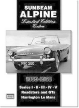 Image of Sunbeam Alpine Limited Edition Extra 1959-1968 by R. M Clarke Paperback