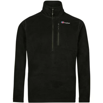 image of Berghaus Prism Zip Fleece Top - Jet Black