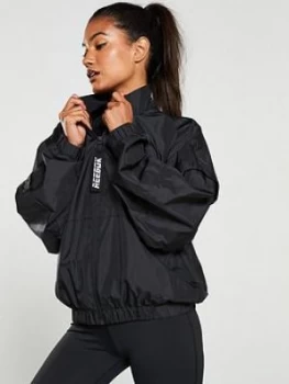 Image of Reebok WOR MYT Woven Jacket - Black, Size L, Women
