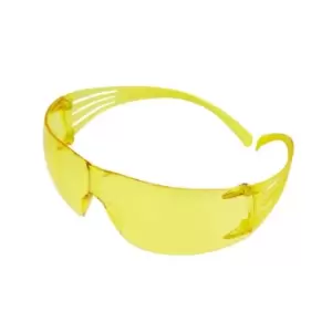 3M 200 Safety Glasses, Anti-Scratch / Anti-Fog, Amber Lens, SF203AS/AF-EU, 20/Ca - main image