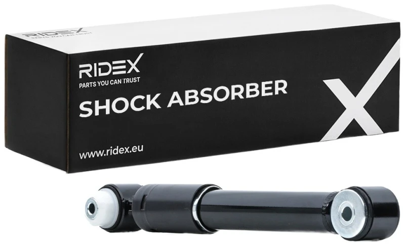 Image of RIDEX 854S1057 Shock absorber Rear Axle, Gas Pressure, Telescopic Shock Absorber, Bottom eye Shock Absorber (854)