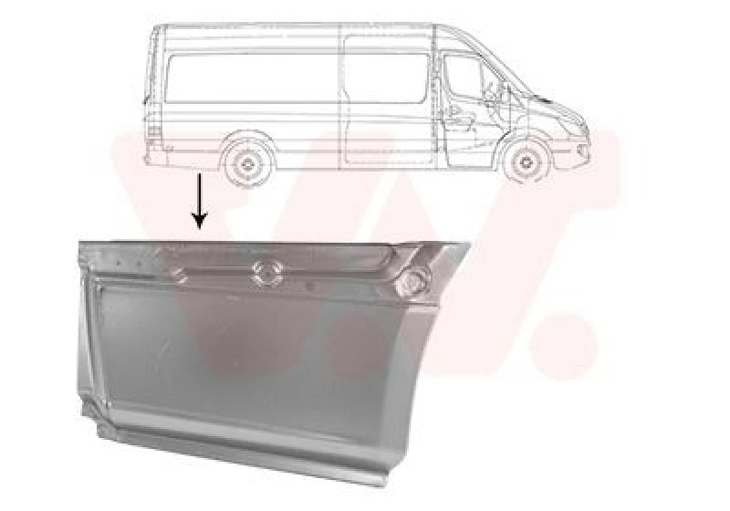 Image of VAN WEZEL Side panel VAN WEZEL 2978144
