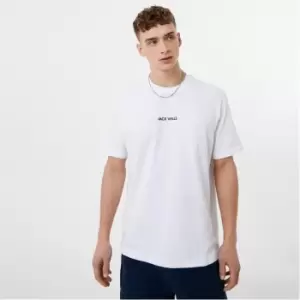 image of Jack Wills Minimal Graphic Tee - White