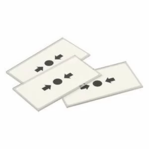 image of KAC Call Point Break Glass Fire Alarm Replacement Glass - Pack Of Five