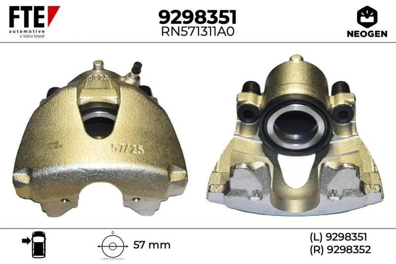Image of Brake caliper FTE 9298351