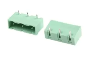 Image of Phoenix Contact Gmstba 2,5/ 3-G-7,62 Terminal Block, Header, 3Pos, R/a, Th