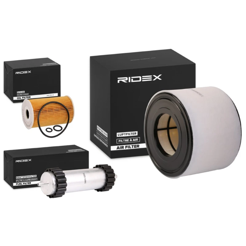 Image of RIDEX 4055F22776 Filter Set with gaskets/seals, with pre-filter Filter Set (4055)