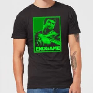 Image of Avengers Endgame Hulk Poster Mens T-Shirt - Black - XL