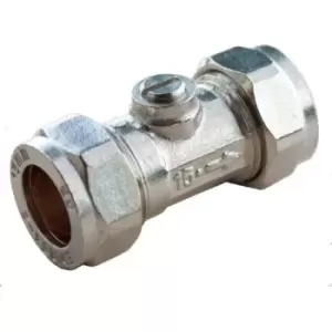 Image of 15mm Chrome Isolating Valve - Oracstar