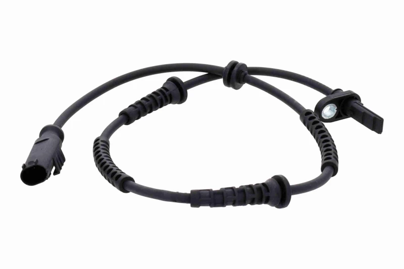 Image of VEMO V24-72-0285 ABS Sensor Green Mobility Parts Rear Axle, with cable Sensor,wheel speed (412)