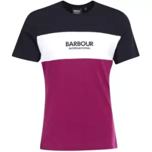 Image of Barbour International Formula Block T-Shirt - Purple