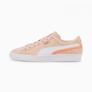 image of Womens PUMA Suede Triplex Trainers, Rosewater/Peony/White, size 3.5, Shoes