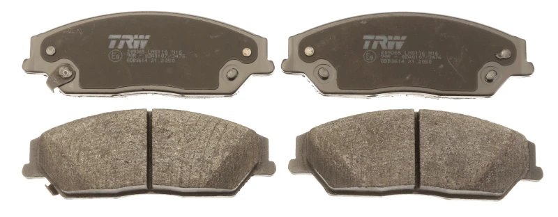 Image of TRW GDB3614 Brake pad set with acoustic wear warning Brake Pad Set,disc brake (402)