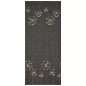 Image of Geneva Washable Runner - Lead & Sand - 67x180cm