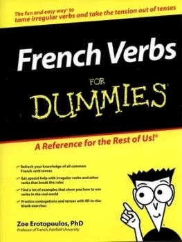 Image of French Verbs for Dummies by Zoe Erotopoulos Paperback