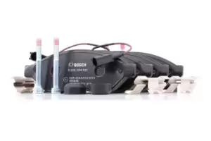 Image of Bosch Brake pad set 0 986 494 591 Brake pads,Brake pad set, disc brake FIAT,PEUGEOT,CITROEN,Ducato Kastenwagen (250_, 290_),Ducato Bus (250_, 290_)