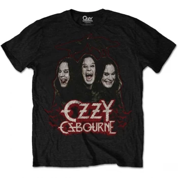 Ozzy Osbourne - Crows & Bars Unisex Small T-Shirt - Black