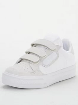 Image of Adidas Originals Continental Vulc Childrens Trainers - White